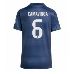 Real Madrid Eduardo Camavinga #6 Uit tenue Dames 2025-26 Korte Mouw